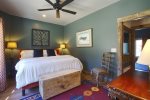 King Guest Bedroom with Ceiling Fan/AC
